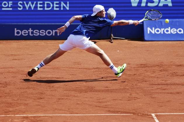 BASTAD, SWEDEN 20250720 Jesper de Jong, Netherlands, during Sunday s men s singles final at the Nordea Open tennis tournament in Bastad BASTAD SWEDEN x9200x  Copyright: xBjörnxLarssonxRosvall TTx NORDEA OPEN 2025 FINAL SINGLES