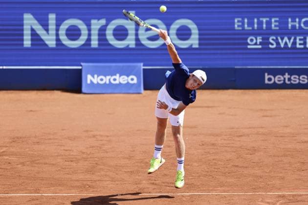 Jesper de Jong, Netherlands, during sunday s men s singles final at the Nordea Open tennis tournament in Bastad, Sweden on july 20, 2025 BASTAD SWEDEN x9200x  Copyright: xBjörnxLarssonxRosvall TTx NORDEA OPEN 2025 FINAL SINGLES