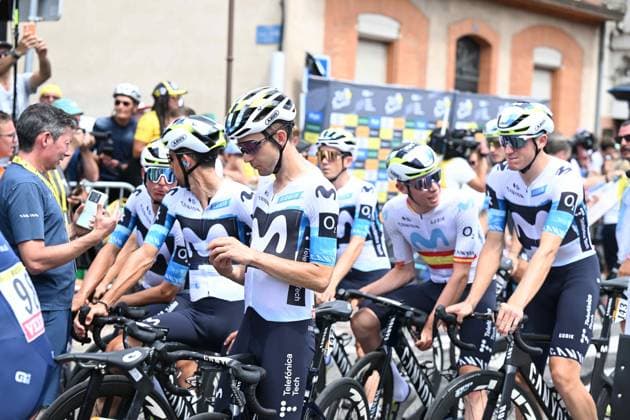 20-07-2025 Tour De France; Tappa 15 Muret - Carcassonne; 2025, Movistar; Muret; 