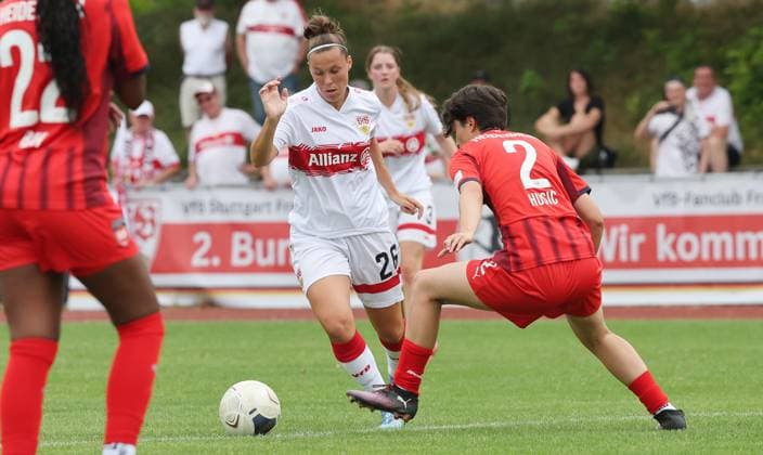 Football, Test match VfB Stuttgart women - FC Heidenheim