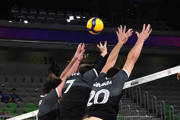 Ljubljana, Slovenia, 20th July 2024: Jordan Canham of Canada during the IVNL Volleyball Nations League, Week 3 match, between Ukraine and Canada at Arena Stozice, Ljubljana, Slovenia. (Natasa Kupljenik SPP) Copyright: xNatasaxKupljenikx xSPPx SPP_1024832