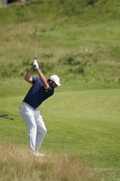 The 153rd Open Championship 2025 Scottie Scheffler In action on the 1st hole the final 4th day TheÊ153rd Open Championship, Royal Portrush Golf Club (Dunluce Links) in Portrush, County Antrim, Northern Ireland, from Thursday, 17 July to Sunday, 20 July 2025. Copyright: xMarkxNewcombex