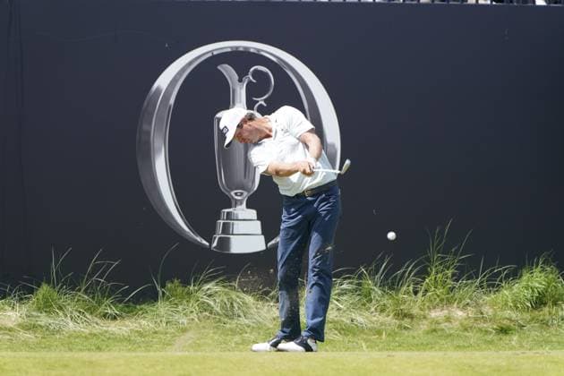 The 153rd Open Championship 2025 Harris English In action on the 1st hole the final 4th day TheÊ153rd Open Championship, Royal Portrush Golf Club (Dunluce Links) in Portrush, County Antrim, Northern Ireland, from Thursday, 17 July to Sunday, 20 July 2025. Copyright: xMarkxNewcombex