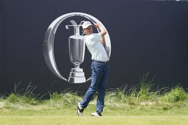 The 153rd Open Championship 2025 Harris English In action on the 1st hole the final 4th day TheÊ153rd Open Championship, Royal Portrush Golf Club (Dunluce Links) in Portrush, County Antrim, Northern Ireland, from Thursday, 17 July to Sunday, 20 July 2025. Copyright: xMarkxNewcombex