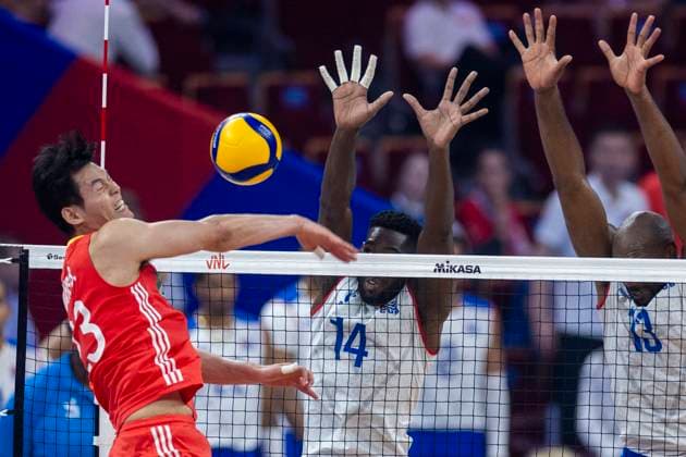 Men s Volleyball Nations League 2025 Bin Wang during Men s Volleyball Nations League 2025 match between China and Cuba in Gdansk, Poland on July 20, 2025. Gdansk Poland  Copyright: xAndrzejxIwanczukx originalFilename:iwanczuk-mensvoll250720_npB6V.jpg