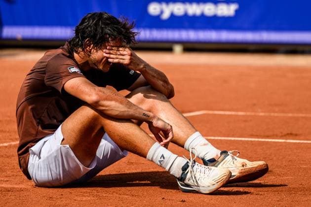 250720 Luciano Darderi of Italy celebrates winning in the singles final tennis match during day 8 on July 20, 2025 in Bastad Photo Mathilda Schuler BILDBYRAN kod MA MA0849 tennis atp 250 nordea open bbeng jubel  Copyright: MATHILDAxSCHULER BB250720MA081