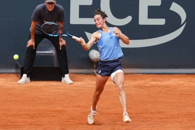 GER, Hamburg, xFSx, ATP250 Womens Tennis Tournament , MSC Hamburg Ladies Open 2025 , Final ,20 07 2025 v l Lois Boisson FRA plays a forehand Copyright: HMBxMedia FernandoxSoares