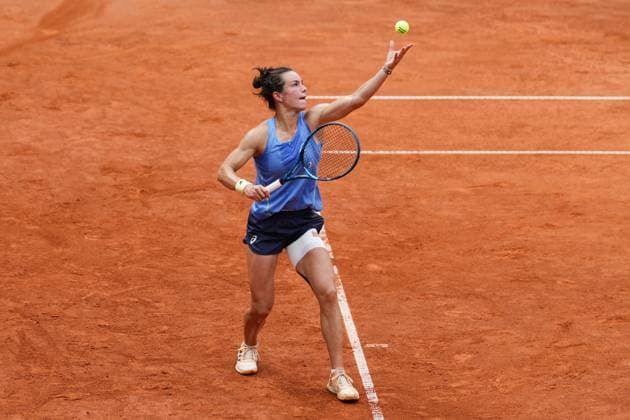 GER, Hamburg, xFSx, ATP250 Womens Tennis Tournament , MSC Hamburg Ladies Open 2025 , Final ,20 07 2025 v l Lois Boisson FRA makes a serve Copyright: HMBxMedia FernandoxSoares