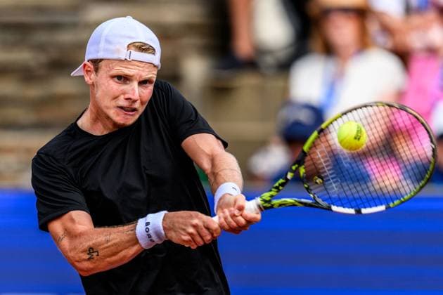 250720 Jesper de Jong of Netherlands competes in the singles final tennis match during day 8 on July 20, 2025 in Bastad Photo Mathilda Schuler BILDBYRAN kod MA MA0849 tennis atp 250 nordea open bbeng  Copyright: MATHILDAxSCHULER BB250720MA100