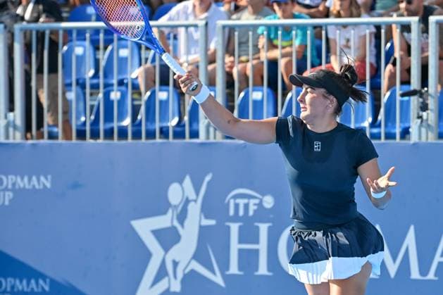 Bianca Andreescu of Canada during the Finals of Hopman Cup at Bari Fiera del Levante on July 20, 2025 in Bari, Italy  Copyright: xAndreaxRosito IPAxSportx xipa-agency.netx xx IPA_60649913 IPA_Agency_IPA60649913