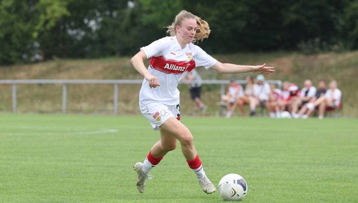 Stuttgart , Soccer test match VfB Stuttgart women vs FC Heidenheim , Joy Castor VfB