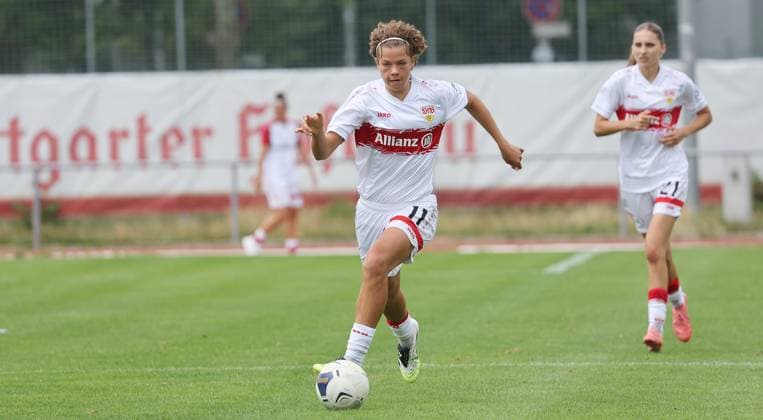Stuttgart , Football Test Match VfB Stuttgart Women vs FC Heidenheim , Rosa Rückert VfB