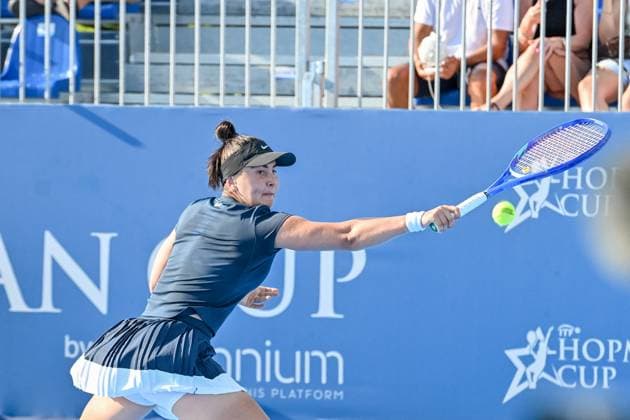 TENNIS - Internazionali di Tennis - Hopman Cup Bianca Andreescu of Canada during the Finals of Hopman Cup at Bari Fiera del Levante on July 20, 2025 in Bari, Italy Bari Italy  Copyright: xIPAxSport ABACAx