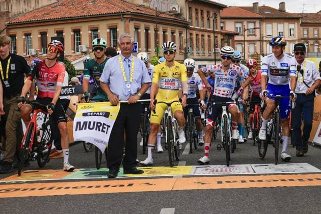 Thymen ARENSMAN, INEOS Grenadiers, Jonathan MILAN , Lidl - Trek, Tadej POGA?AR , UAE Team Emirates - XRG, Lenny MARTINEZ, Bahrain - Victorious, Florian LIPOWITZ, Red Bull - BORA - hansgrohe, during the Tour de France 2025, UCI WorldTour cycling event, Stage 15, Muret - Carcassonne (169,3 Km) on 20 July 2025 in Carcassonne, France during Tour de France 2025 - Stage 15, Tour De France race in France, France, July 20 2025 Copyright: xStefanoxCavasino IPAxSportx xipa-agency.netx xx IPA_60651911 IPA_Agency_IPA60651911