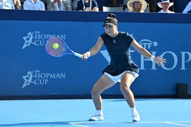 RECORD DATE NOT STATED Bianca Andreescu durante la Hopman Cup 2025 Domenica 20 Luglio 2025 Bari - Fiera del Levante Copyright: xAndreaxRositox DSC_6241