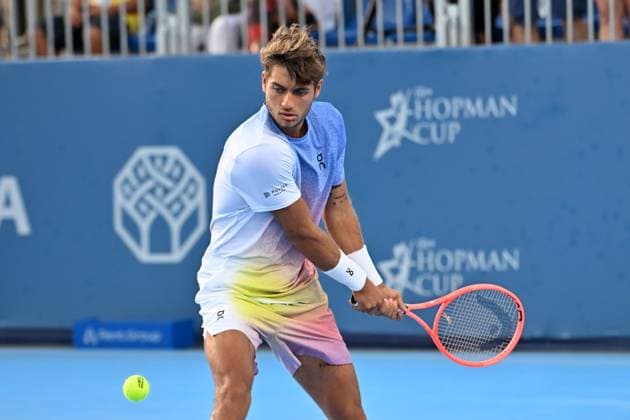 RECORD DATE NOT STATED Flavio Cobolli of Italy during the Finals of Hopman Cup at Bari on July 20, 2025 in Bari,Italy Copyright: xAndreaxRositox DSC_7212