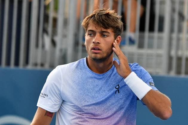 RECORD DATE NOT STATED Flavio Cobolli of Italy during the Finals of Hopman Cup at Bari on July 20, 2025 in Bari,Italy Copyright: xAndreaxRositox DSC_2607