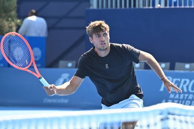 RECORD DATE NOT STATED Flavio Cobolli durante la Hopman Cup 2025 Domenica 20 Luglio 2025 Bari - Fiera del Levante Copyright: xAndreaxRositox DSC_5858