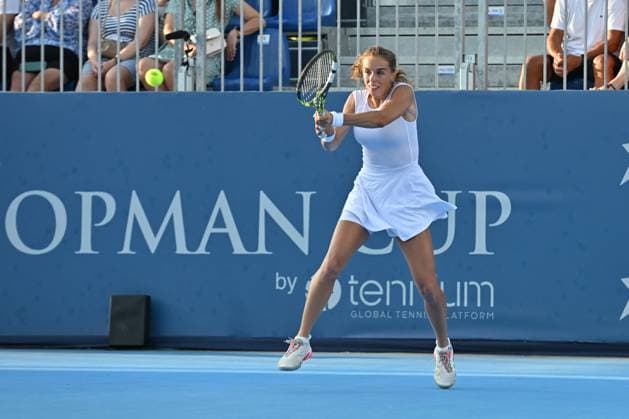 TENNIS - Internazionali di Tennis - Hopman Cup Lucia Bronzetti of Italy during the Finals of Hopman Cup at Bari Fiera del Levante on July 20, 2025 in Bari, Italy Bari Italy  Copyright: xIPAxSport ABACAx
