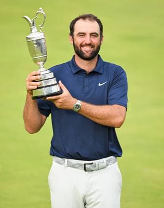 Scottie Scheffler celebrates winning the 123rd Open Championship with the Claret Jug in front of the Photographers on the 18th Green The Open Championship, Day Four, Golf, Royal Portrush Golf Club, Portrush, Northern Ireland, UK - 20 Jul 2025 EDITORIAL USE ONLY No use with unauthorised audio, video, data, fixture lists, club league logos or live services. Online in-match use limited to 120 images, no video emulation. No use in betting, games or single club league player publications. Copyright: xGreigxCowie Shutterstockx 15403241h