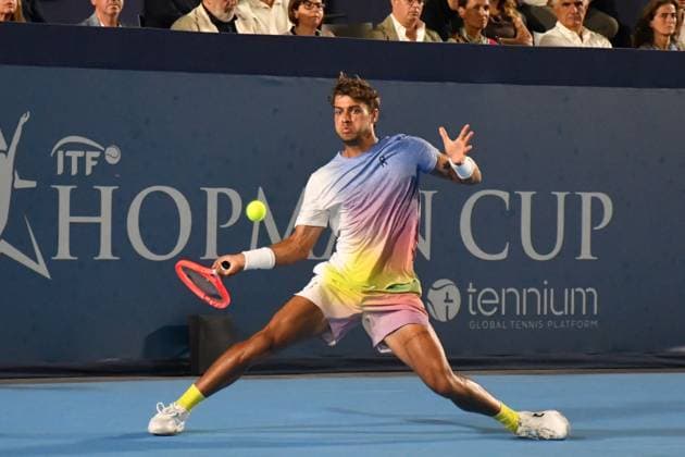 Flavio Cobolli of Italy during the Finals of Hopman Cup at Bari on July 20, 2025 in Bari,Italy  Copyright: xAndreaxRosito IPAxSportx xipa-agency.netx xx IPA_60653508 IPA_Agency_IPA60653508