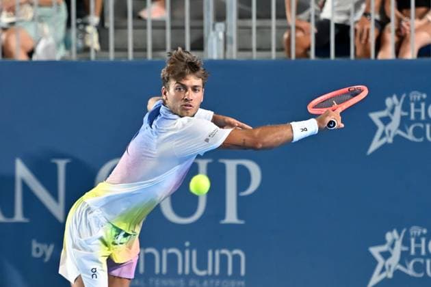 RECORD DATE NOT STATED Flavio Cobolli of Italy during the Finals of Hopman Cup at Bari on July 20, 2025 in Bari,Italy Copyright: xAndreaxRositox DSC_7788