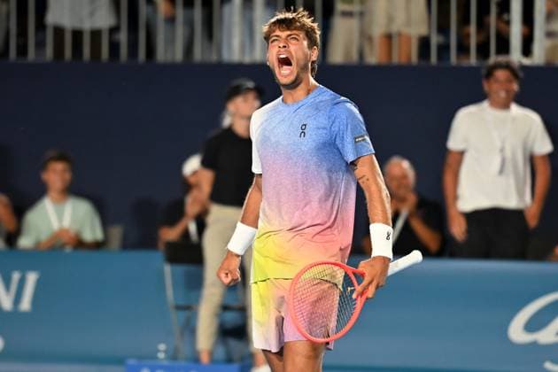 RECORD DATE NOT STATED Flavio Cobolli of Italy during the Finals of Hopman Cup at Bari on July 20, 2025 in Bari,Italy Copyright: xAndreaxRositox DSC_8053