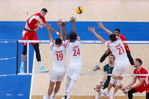 GDANSK 20.07.2025 SIATKOWKA MEZCZYZN LIGA NARODOW 2025 - GRUPA 7 - MECZ: FRANCJA - POLSKA --- MENS VOLLEYBALL NATIONS LEAGUE 2025 - POOL 7 WEEK 3 - MATCH IN GDANSK: FRANCE - POLAND KEWIN SASAK FOT. ANNA KLEPACZKO FOTOPYK NEWSPIX.PL --- newspix.pl POLAND OUT! 