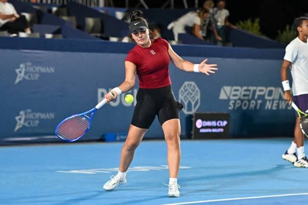 TENNIS - Internazionali di Tennis - Hopman Cup Bianca Andreescu of Canada during the Finals of Hopman Cup at Bari Fiera del Levante on July 20, 2025 in Bari, Italy Bari Italy  Copyright: xIPAxSport ABACAx