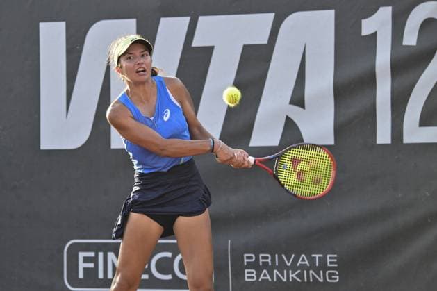 Petra Marcinko (CRO) during the final match of tournament against Oksana Selekhmeteva - Women s singles tournament of WTA, Tennis Damen 125 ATV Bancomat Tennis Open at Circolo Antico Tiro a Volo on July 20, 2025 in Rome, Italy  Copyright: xRobertoxBettacchi IPAxSportx xipa-agency.netx xx IPA_60656869 IPA_Agency_IPA60656869