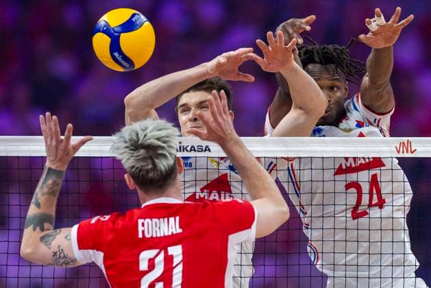 Volleyball, Nations League, France - Poland