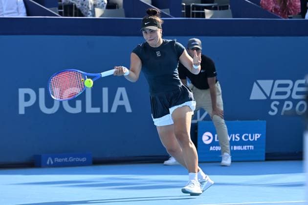 The Hopman Cup 2025 Bianca Andreescu of Canada participates in the Finals of the Hopman Cup in Bari, Italy, on July 20, 2025. Bari Italy  Copyright: xAndreaxRositox originalFilename:rosito-notitle250720_npBnB.jpg