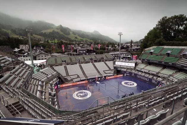TENNIS - ATP, Tennis Herren Generali Open 2025 KITZBUEHEL,AUSTRIA,21.JUL.25 - TENNIS - ATP World Tour, Generali Open. Image shows Center Court.  GEPAxpictures xMatthiasxHauer