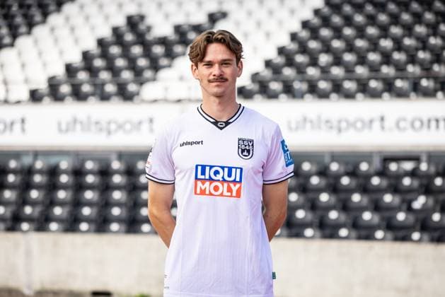 SSV Ulm 1846 Football 3 League, portrait date 2025 2026 25 Elias Löder SSV Ulm 1846 Football 3 League, portrait date 2025 2026 Photo Lucca Fundel Ulm Donaustadion Ulm Baden Württemberg Germany