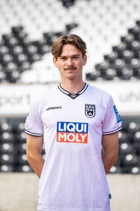 SSV Ulm 1846 Football 3 League, portrait date 2025 2026 25 Elias Löder SSV Ulm 1846 Football 3 League, portrait date 2025 2026 Photo Lucca Fundel Ulm Donaustadion Ulm Baden Württemberg Germany
