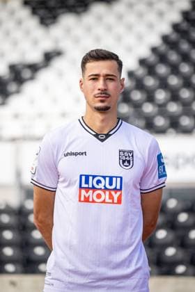 SSV Ulm 1846 Football 3 League, portrait date 2025 2026 27 Lukas Mazagg SSV Ulm 1846 Football 3 League, portrait date 2025 2026 Photo Lucca Fundel Ulm Donaustadion Ulm Baden Württemberg Germany