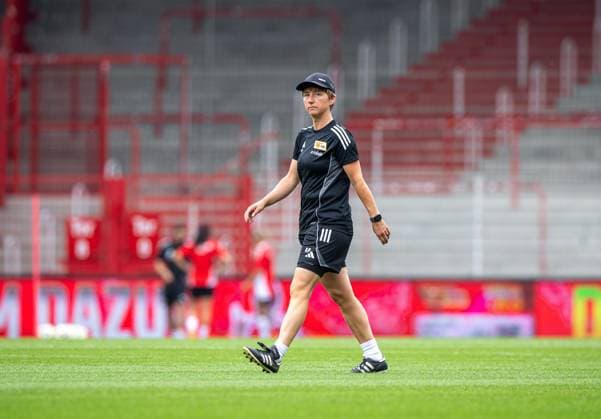 Soccer, Women, Season 2025 2026, 1 Bundesliga, 1 FC Union Berlin, Training kick-off, Coach Ailien Poese, 21 07 2025, Copyright: xSebastianxRäppold MatthiasxKochx