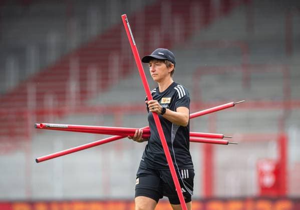 Soccer, Women, Season 2025 2026, 1 Bundesliga, 1 FC Union Berlin, Training kick-off, Coach Ailien Poese, 21 07 2025, Copyright: xSebastianxRäppold MatthiasxKochx