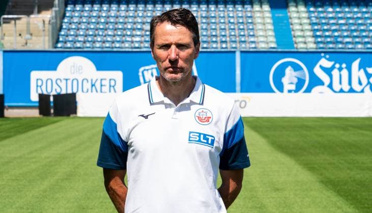 Reinhard Schnittker, FC Hansa Rostock, 3 Liga, soccer, portrait appointment 2025 2026 Athletics trainer Reinhard Schnittker FC Hansa Rostock at the portrait photo session in the Ostseestadion Rostock Ostseestadion Mecklenburg-Vorpommern Germany