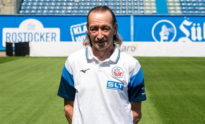 Andy Thiem, FC Hansa Rostock, 3 Liga, Football, Portrait appointment 2025 2026 Andy Thiem FC Hansa Rostock at the portrait photo session in the Ostseestadion Rostock Ostseestadion Mecklenburg Vorpommern Germany