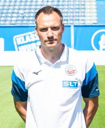 Marcus Rabenhorst, FC Hansa Rostock, 3 Liga, soccer, portrait appointment 2025 2026 Co coach Marcus Rabenhorst FC Hansa Rostock at the portrait photo session in the Ostseestadion Rostock Ostseestadion Mecklenburg Vorpommern Germany