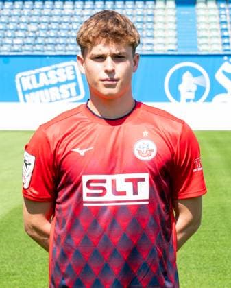 Erik Maurer, FC Hansa Rostock, 3 Liga, soccer, portrait appointment 2025 2026 Goalkeeper Erik Maurer FC Hansa Rostock at the portrait photo session in the Ostseestadion Rostock Ostseestadion Mecklenburg Vorpommern Germany