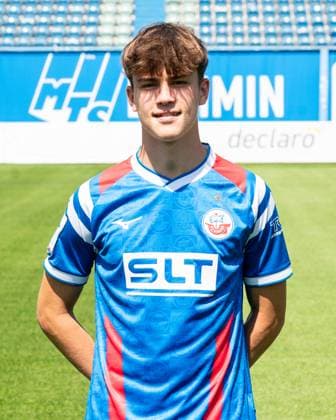 Fiete Bock, FC Hansa Rostock, 3 Liga, soccer, portrait appointment 2025 2026 Fiete Bock FC Hansa Rostock at the portrait photo session in the Ostseestadion Rostock Ostseestadion Mecklenburg Vorpommern Germany