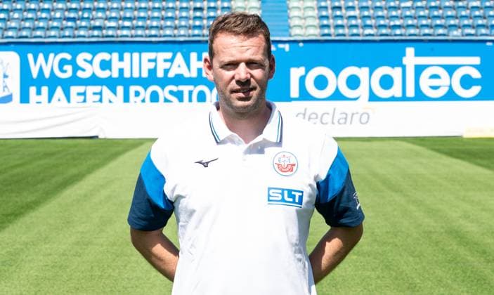 Martin Berthold, FC Hansa Rostock, 3 Liga, soccer, portrait appointment 2025 2026 Head physiotherapist Martin Berthold FC Hansa Rostock at the portrait photo session in the Ostseestadion Rostock Ostseestadion Mecklenburg Vorpommern Germany