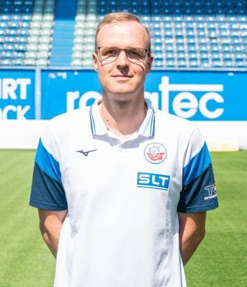 Oliver Grebing, FC Hansa Rostock, 3 Liga, soccer, portrait appointment 2025 2026 Video analyst Oliver Grebing FC Hansa Rostock at the portrait photo session at the Ostseestadion Rostock Ostseestadion Mecklenburg-Vorpommern Germany
