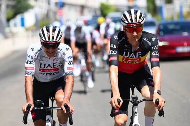 Tour de France 2025 Second Restday MONTPELLIER, FRANCE - JULY 21 : CEO MAURO GIANETTI and Wellens Tim (BEL) of UAE Team Emirates during the second restday of the 112th edition of Tour de France an UCI World Tour 2.UWT for Men Elite on July 21, 2025 in Montpellier, France, 21 07 2025 ( Motordriver Kenny Verfaillie - Montpellier France  Copyright: xVincentxKalutx