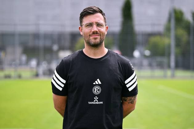 Physiotherapist Mathias Eckl Fortuna Düsseldorf 2 BL, portrait appointment 2025 2026