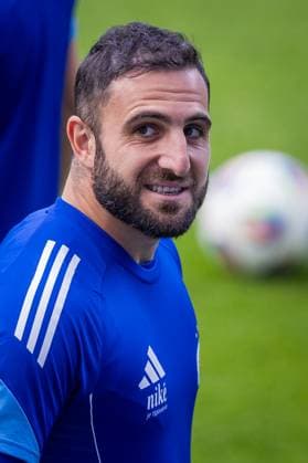 SLOVAN BRATISLAVA - ZRINJSKI MOSTAR Tigran Barseghyan of Slovan during team training ahead of second qualifying round of UEFA Champions League football match between SK Slovan Bratislava and HSK Zrinjski Mostar. Bratislava, Slovakia, July 21, 2025. Copyright: xx 080A4278