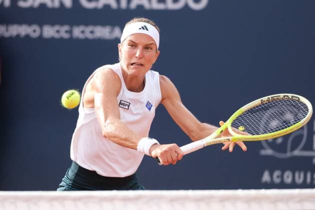 Kathinka von Deichmann in action against Julia Riera during the 36th Palermo Ladies Open at Country Time Club during 36Â° Palermo Ladies Open, International Tennis match in Palermo, Italy, July 21 2025  Copyright: xFedericoxSerra IPAxSportx xipa-agency.netx xx IPA_60700118 IPA_Agency_IPA60700118