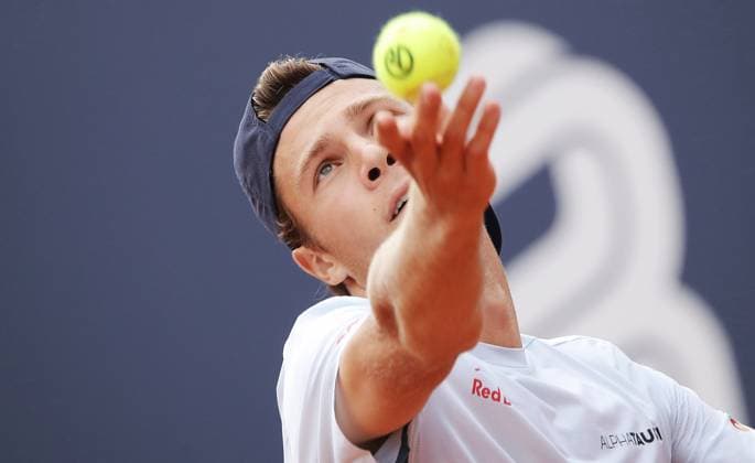 TENNIS - ATP, Tennis Herren Generali Open 2025 KITZBUEHEL,AUSTRIA,21.JUL.25 - TENNIS - ATP World Tour, Generali Open. Image shows Joel Schwaerzler (AUT).  GEPAxpictures xMatthiasxHauer